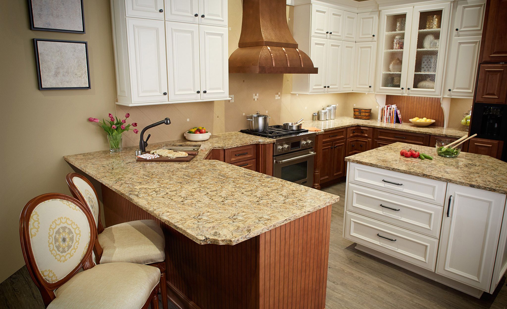 An alternative to gray and gold granite countertops, Buckingham is a rich and versatile granite alternative.