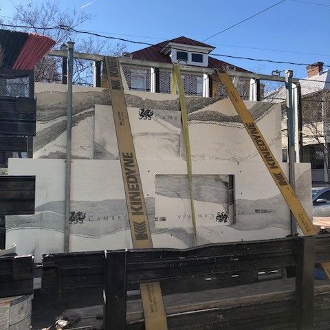 Cambria countertop delivery.