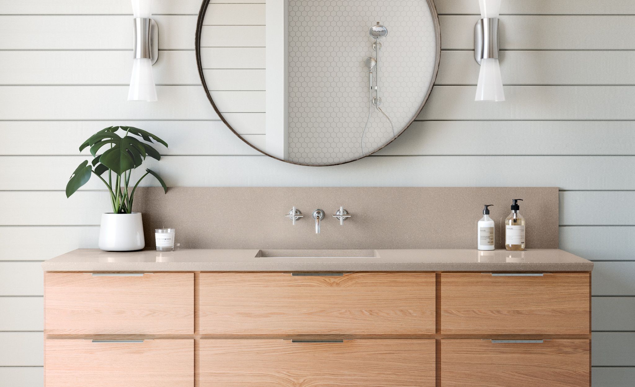 Create a calming, neutral space with Baybridge.