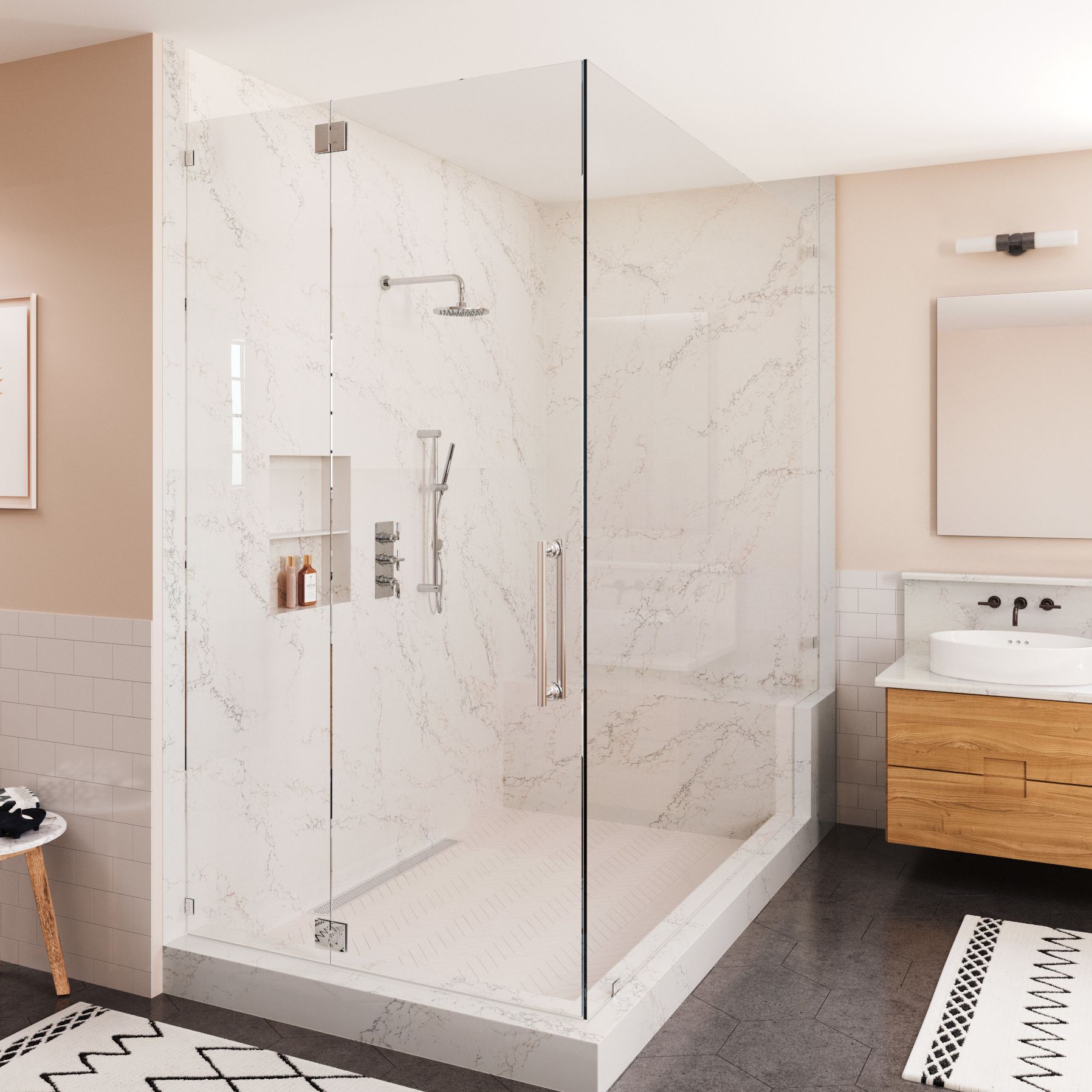 Cambria vs Marble Cambria-Colton-Quartz-Countertop-bathroom