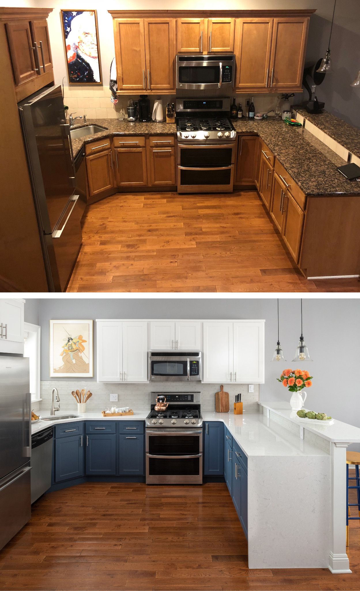 Add intrigue with a Cambria Weybourne waterfall edge countertop.