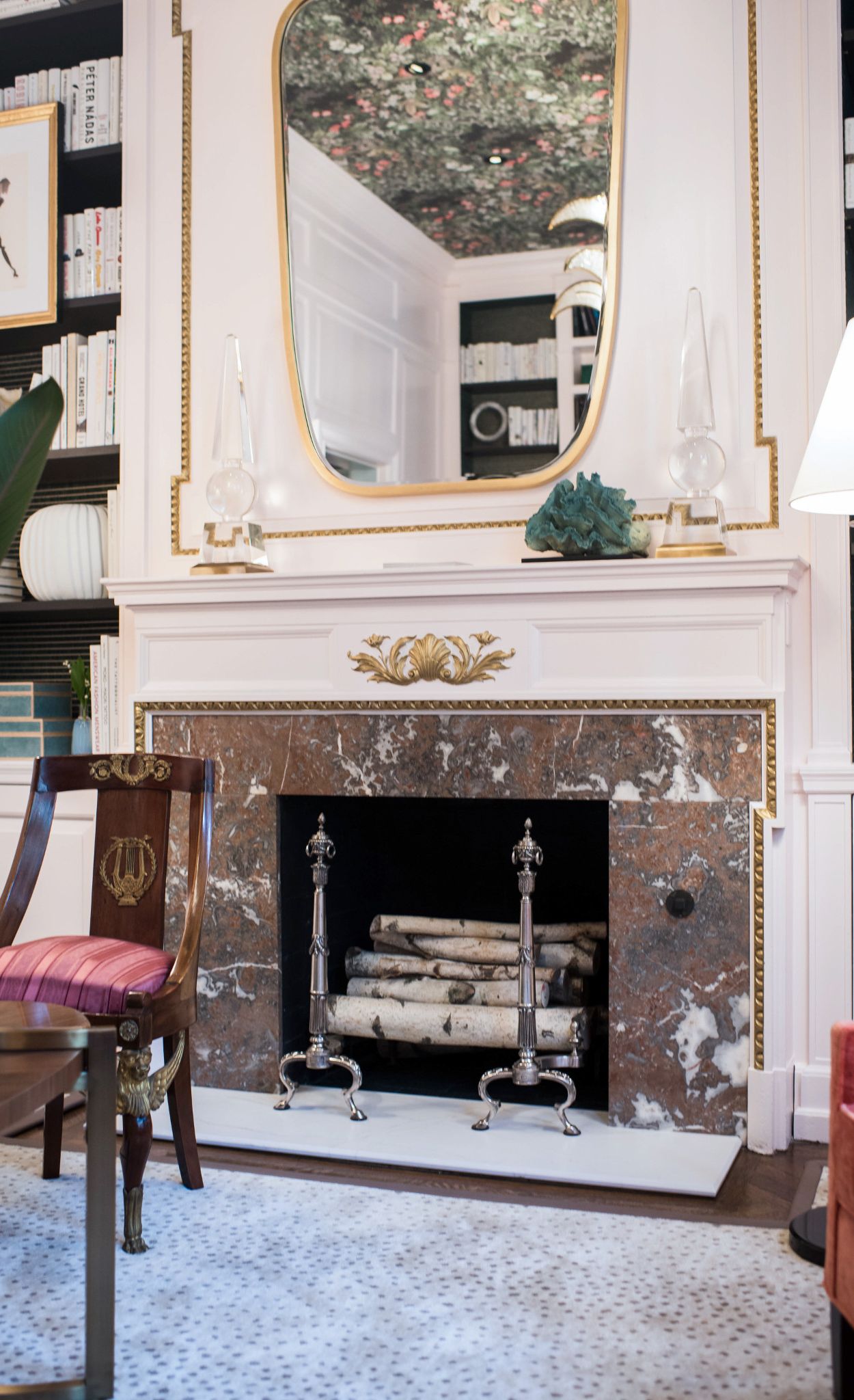 Cambria Ella fireplace hearth