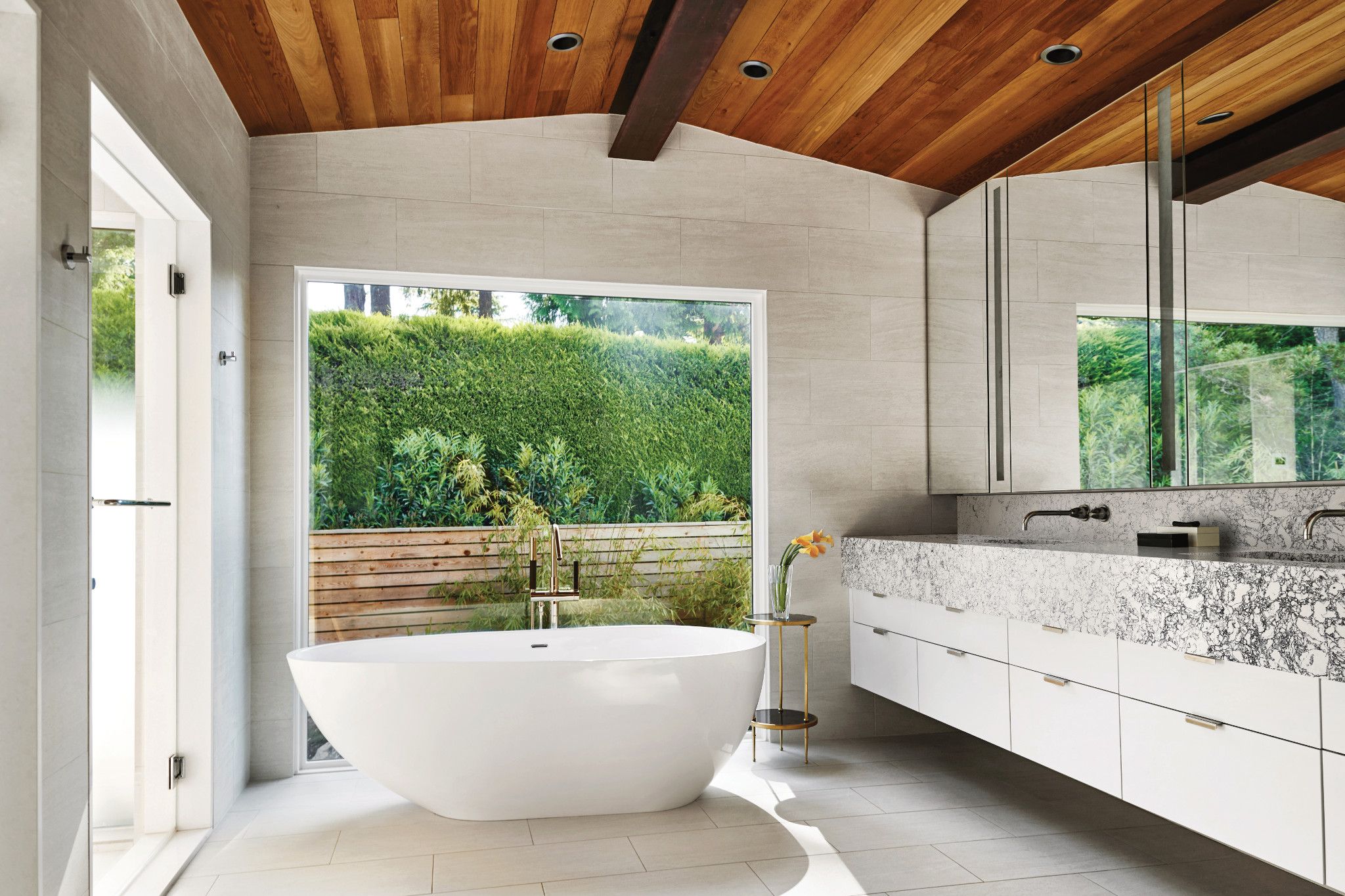 Mid-Century Contemporary Master Bathroom Mid-century Contemporary
