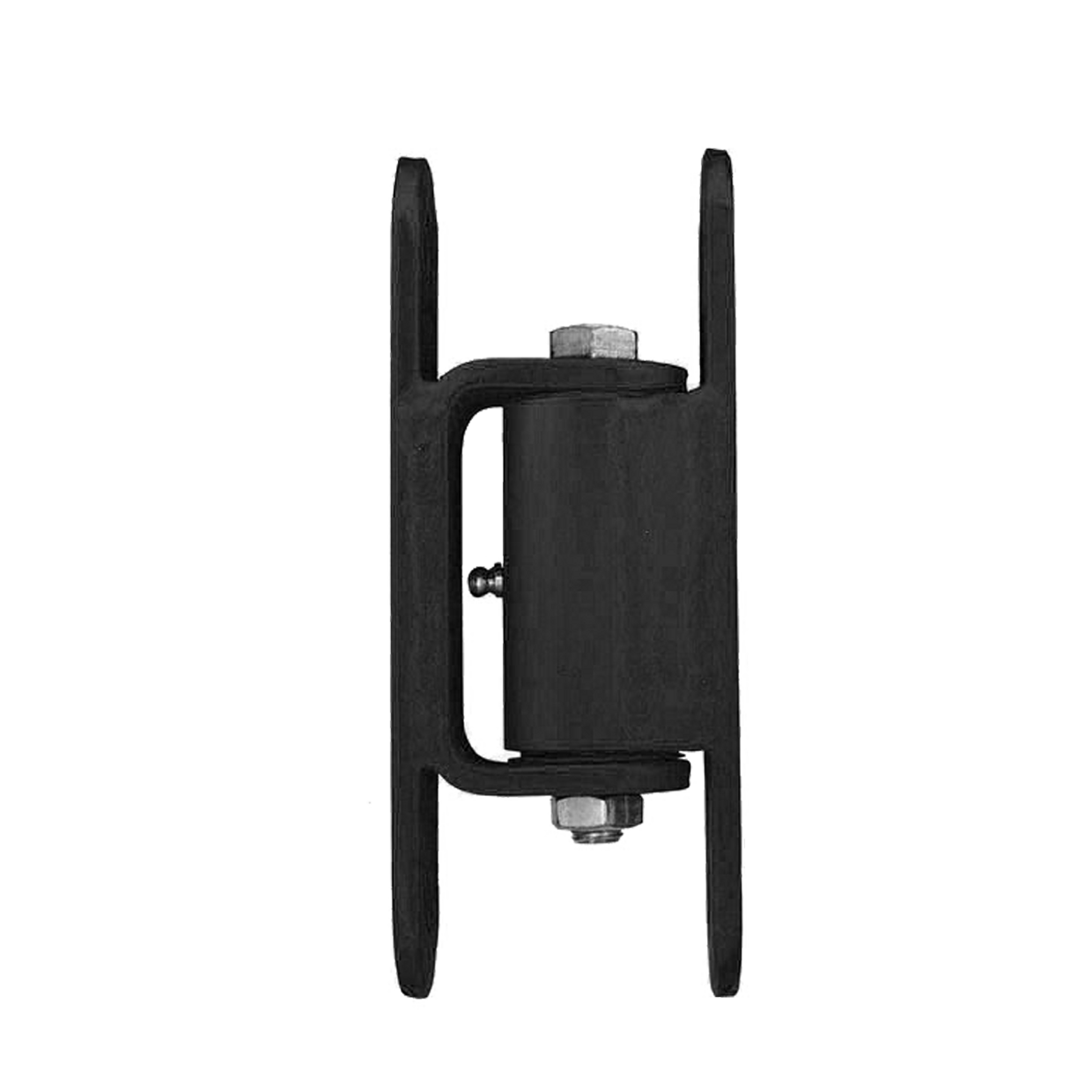 2150B GUARDIAN Standard Hinge Bolt to Gate Bolt to Post Black HERO