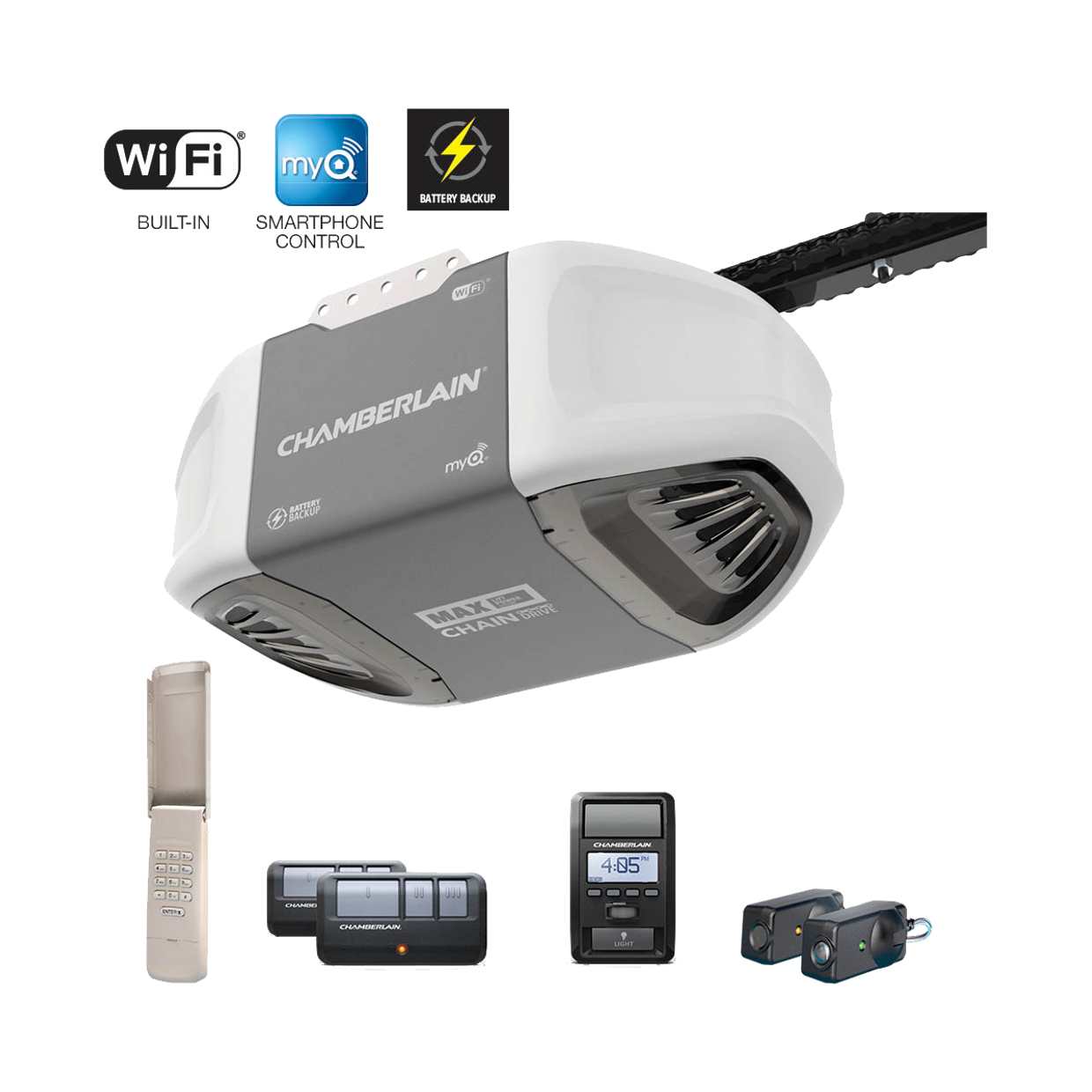 C870 C870C Smartphone-Controlled Durable Chain Drive with Battery Backup and MAX Power IN BOX