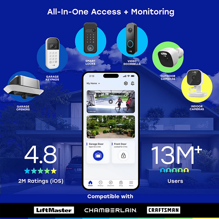 Smart Garage Video Keypad & Garage Camera Bundle | myQ