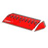 12300C COBRA Surface-Mount Traffic Spike-Section Galvanized Red HERO