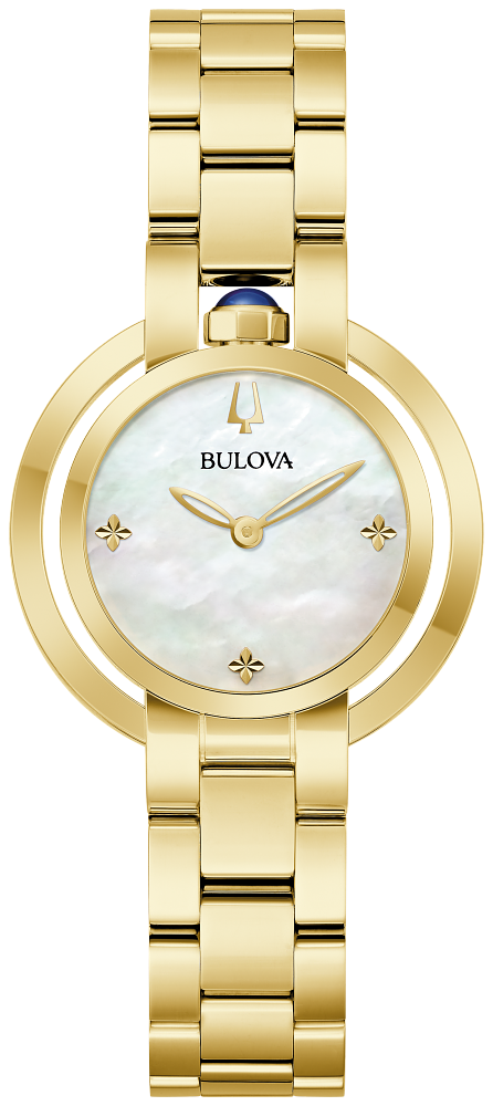 Bulova 97L181 Rubaiyat Mother of Pearl Dial Ladies Watch - White