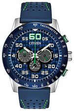 Citizen Primo Chronograph Eco-Drive Blue Ion Plated Watch