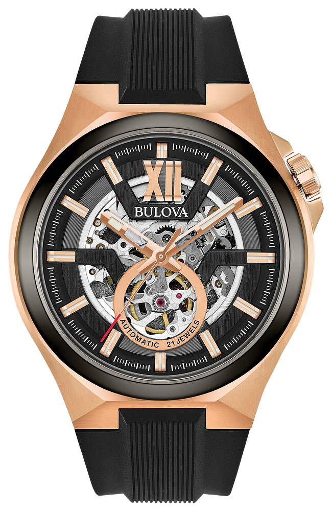 98A177 Classic Automatic Silicone Men Watch