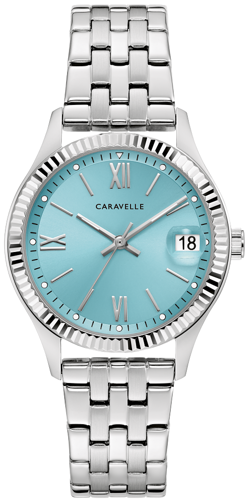 Caravelle 43M124 Dress Ladies Watch - Light Blue