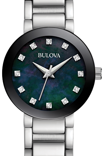 bulova women's mother of pearl watch