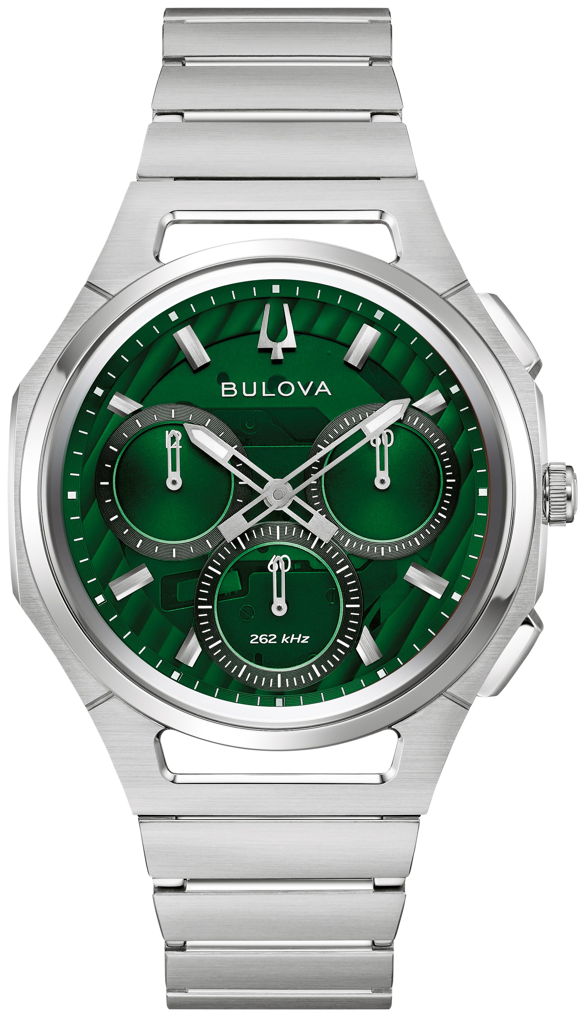 Bulova CURV Stainless Steel Bracelet Curv Luxury Men's Watch - 96A338 Gifts for Him