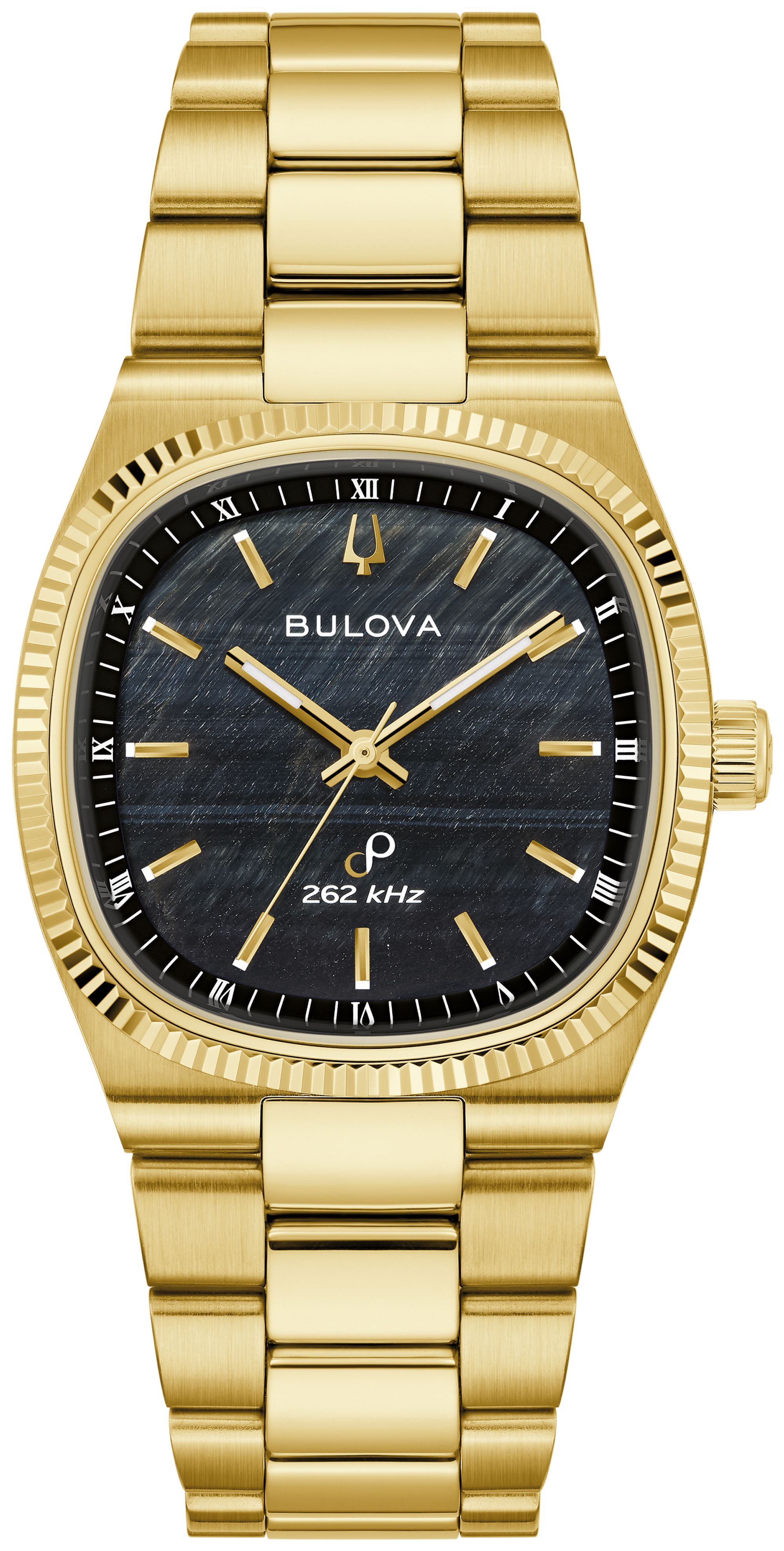 Bulova Super Seville - Hawk's Eye Stainless Steel Bracelet Classic Dress Classic Men's Watch 97A208 Gifts for Him