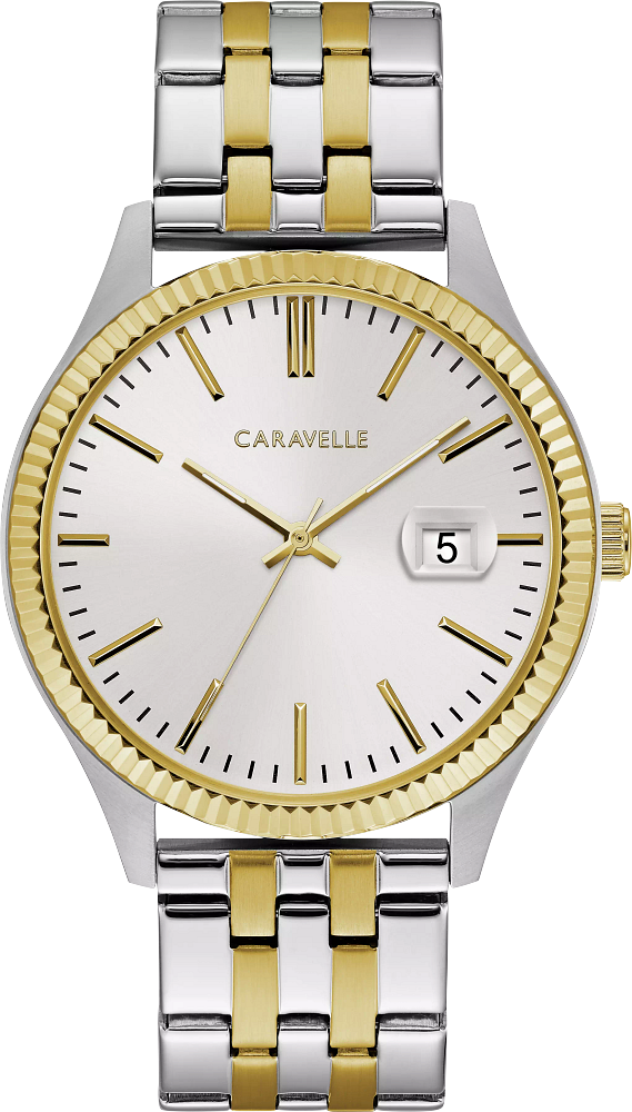45B148 Dress 3-Hand Date Men Bracelet