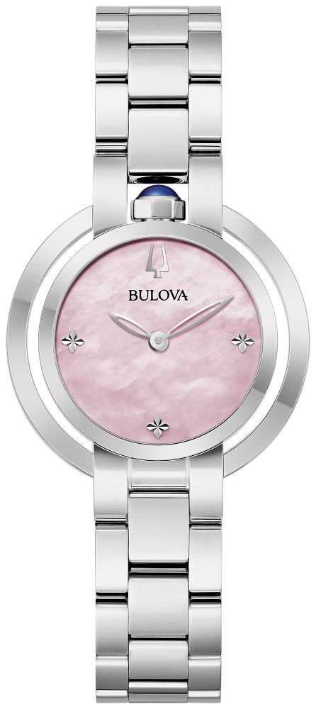 Bulova 96L338 Rubaiyat Mother of Pearl Dial Ladies Watch - Pink