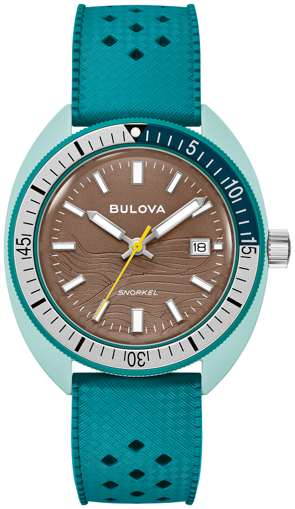 Bulova 98B446  Snorkel Sea Turtle Men Watch - Brown