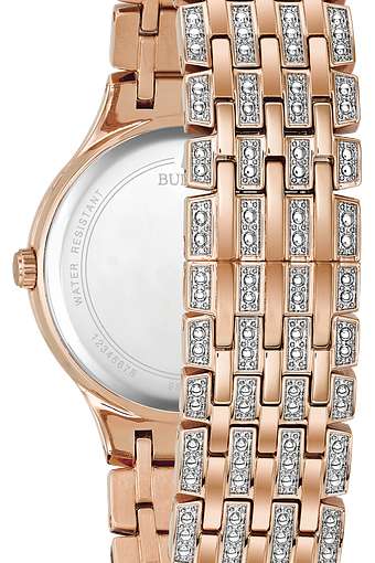 bulova swarovski crystal women's watch