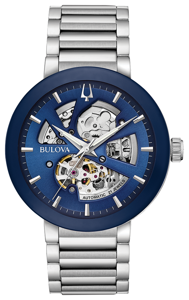 Bulova 96A204 Futuro Automatic Men Watch - Dark Blue