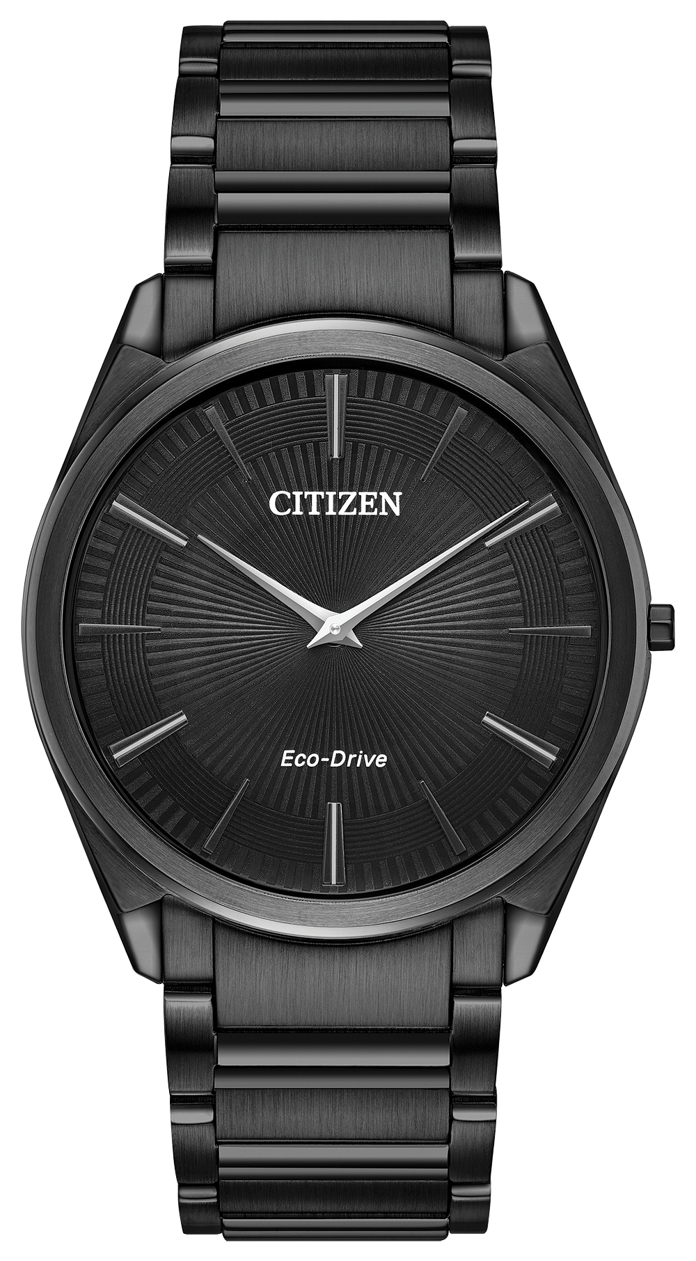 Stiletto - Men's Eco-Drive AR3075-51E Sleek Black Steel Watch | Citizen