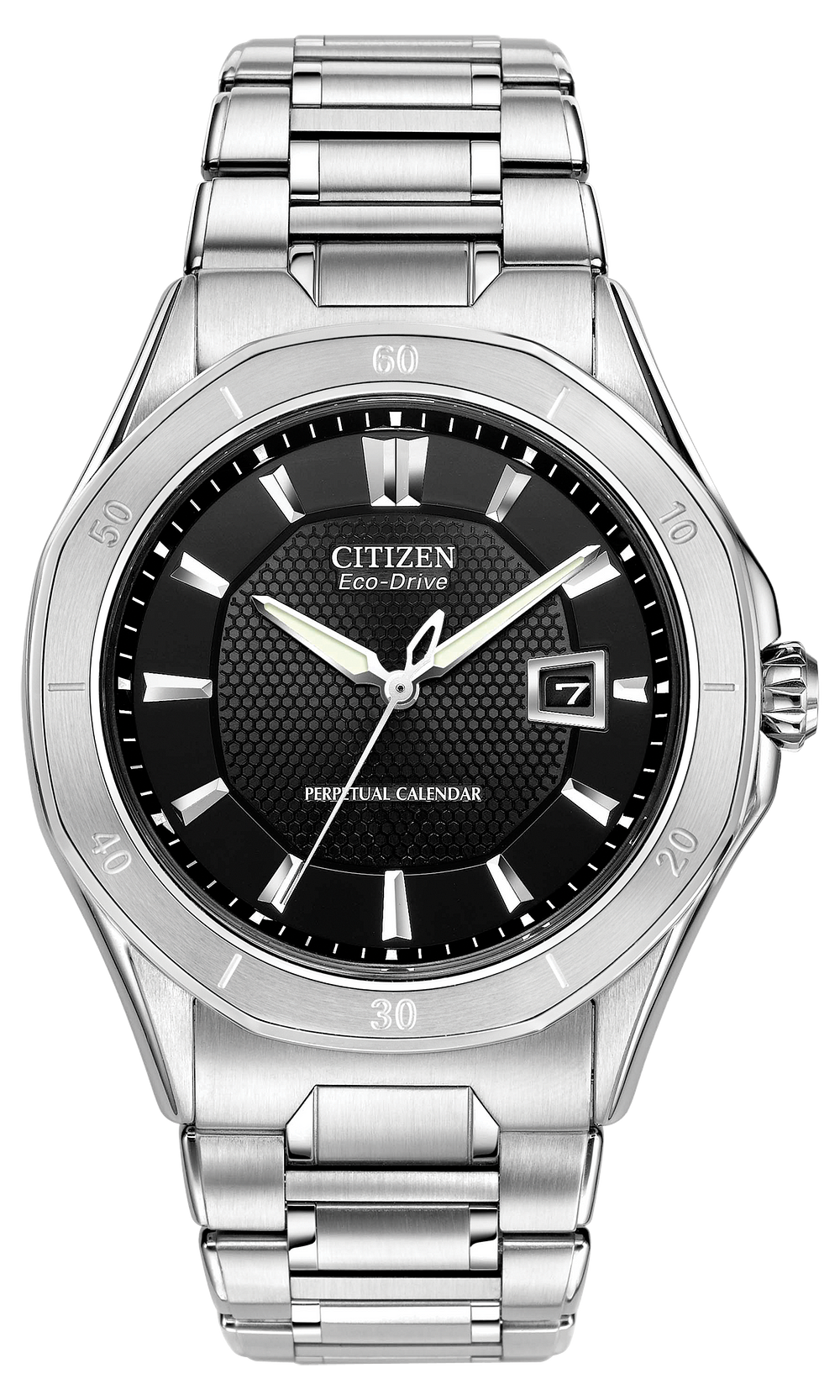 octavia men 39 s eco drive bl1270 58e silver calendar watch back of a cd case