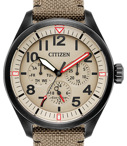 Chandler - Men's Eco-Drive BU2055-08X Red Accents Watch