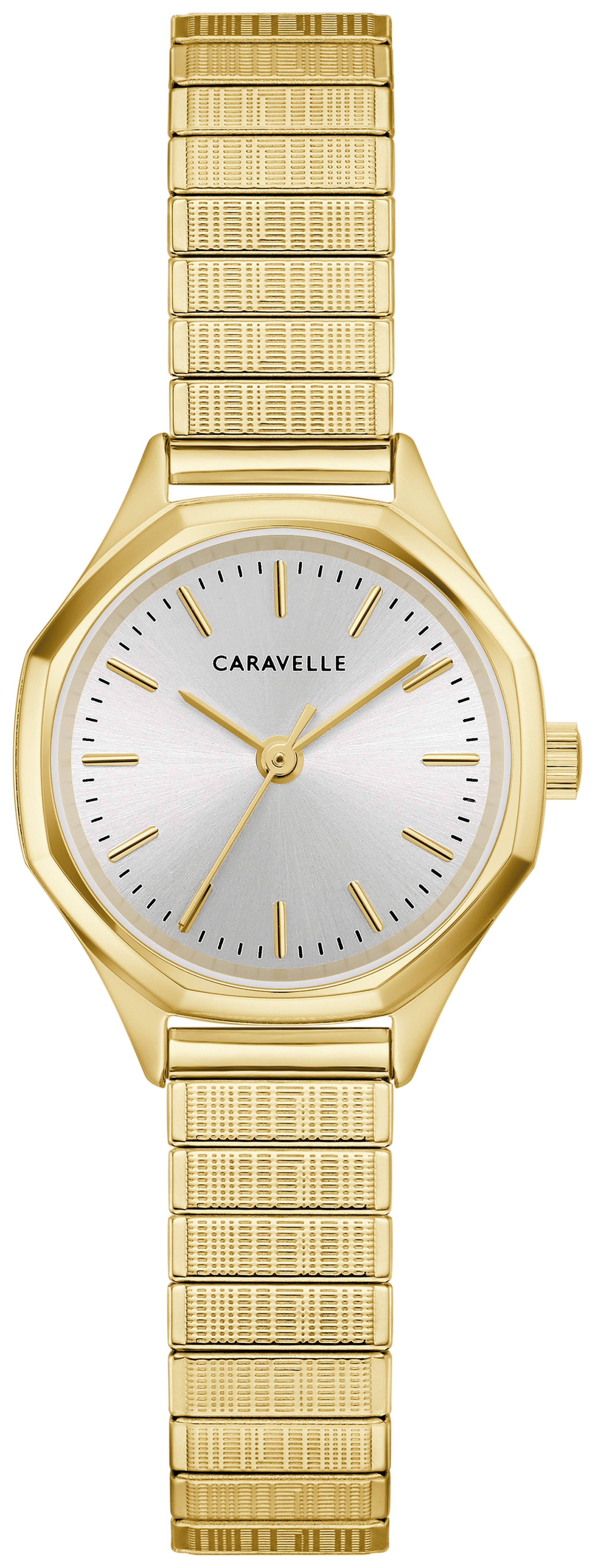 Caravelle Designed By Bulova Womens Gold Tone Stainless Steel Bracelet Watch 44l268, One Size, Yellow