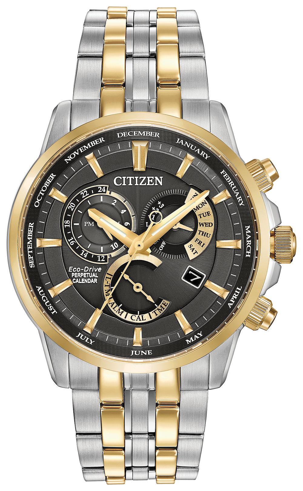 Corso - Men's Eco-Drive Gold and Silver Dual Time Watch | Citizen