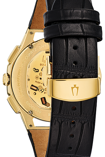 bulova curv gold watch