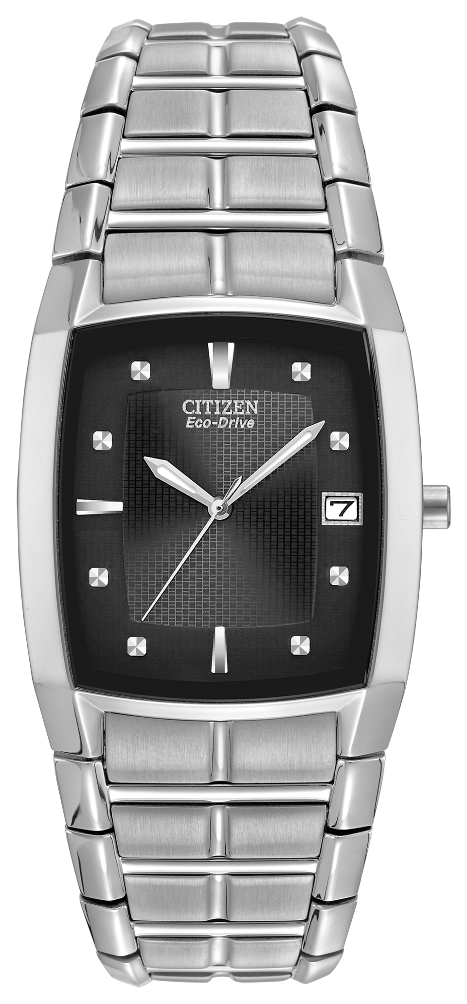 Citizen Paradigm Men's Eco-Drive Rectangular Black Dial Watch | Citizen