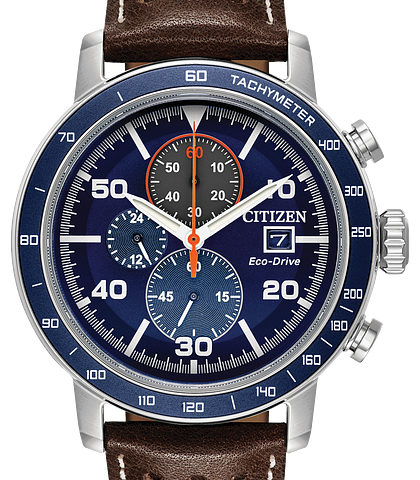 orange citizen watch