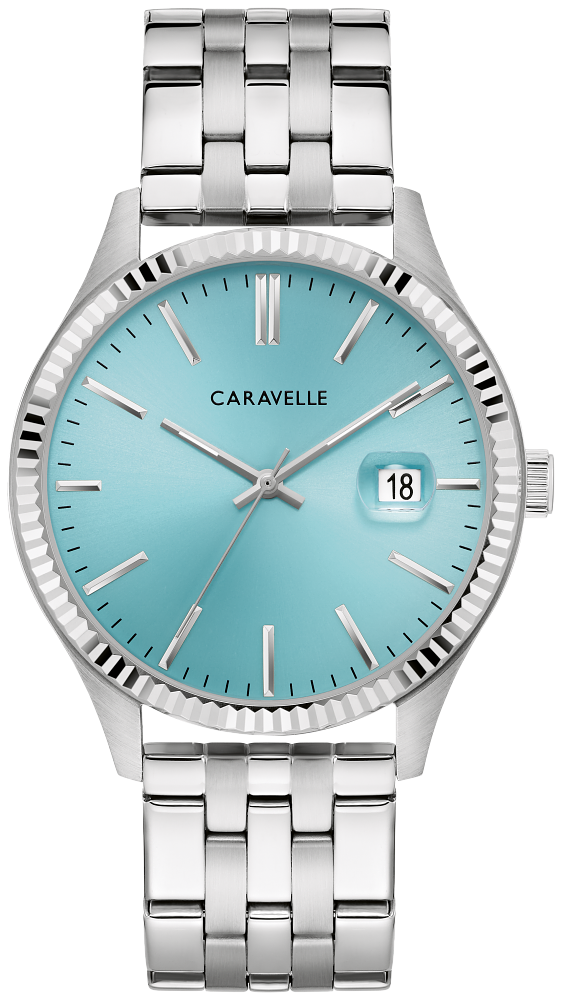Caravelle 43B174 Dress Men Watch - Light Blue