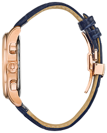 bulova watch blue and gold