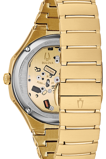 bulova curv gold watch