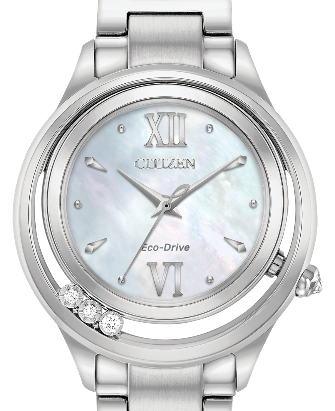 citizen floating diamond watch