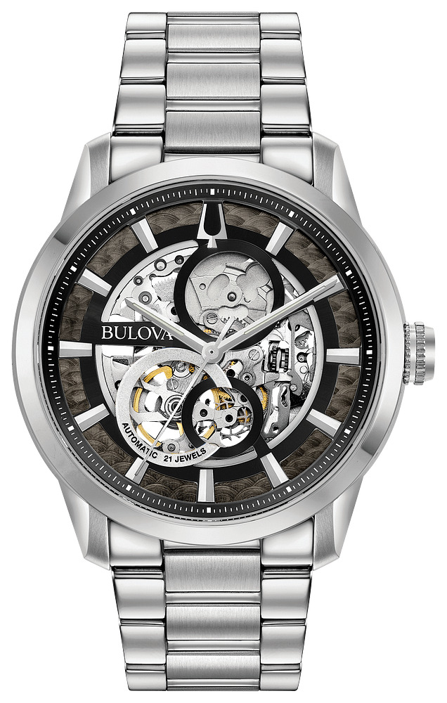 96A208 Sutton Automatic Skeleton Dial Men Watch