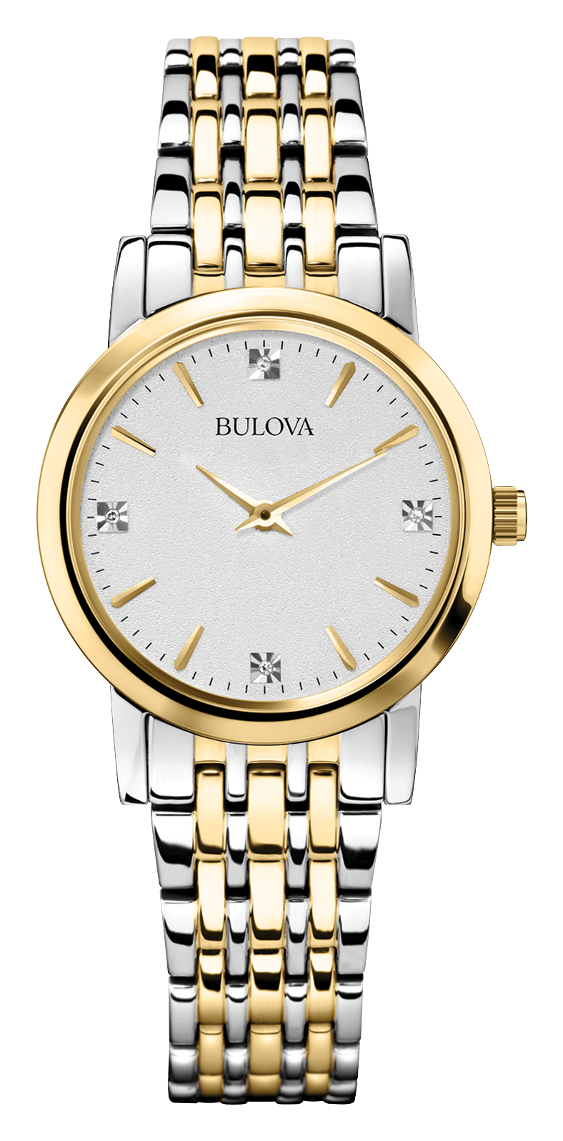 Bulova Classic Women's Gold Diamond Stainless Steel Watch | Bulova