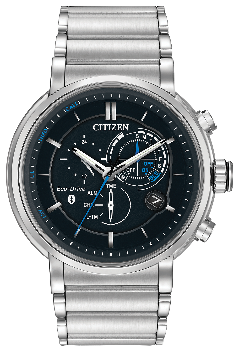 Proximity Men S Eco Drive Bz1000 54e Blue Accent Watch Citizen Images