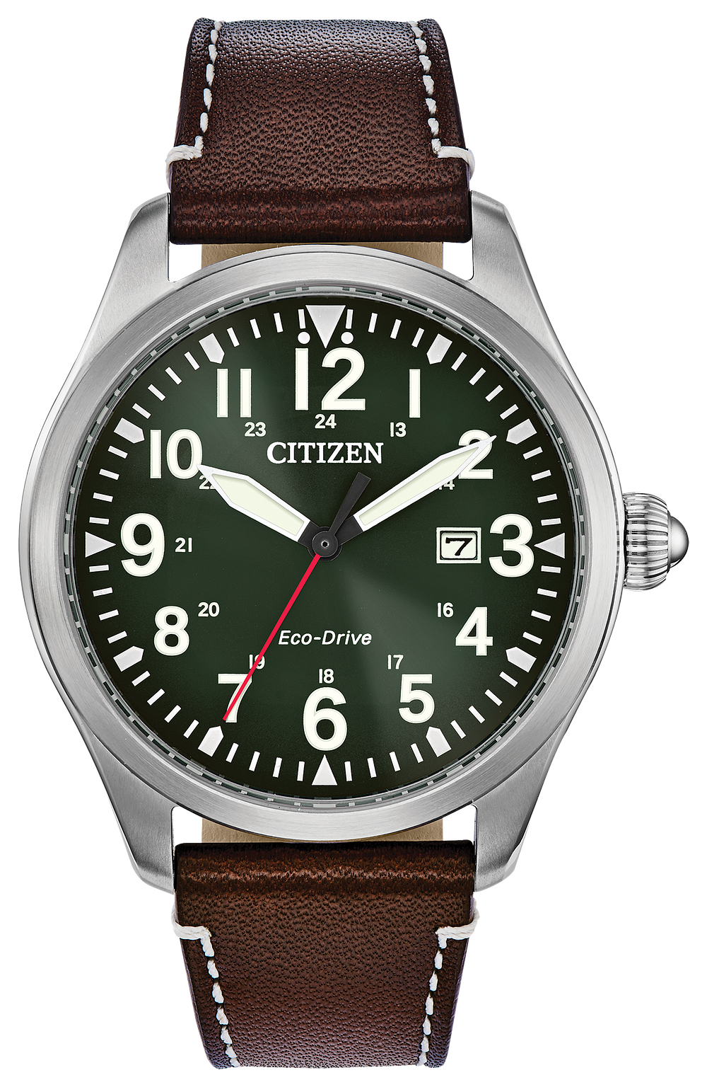 Citizen Chandler Eco-Drive Green Dial Stainless Steel Watch | Citizen