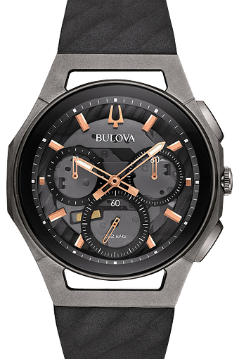 bulova curv gold watch