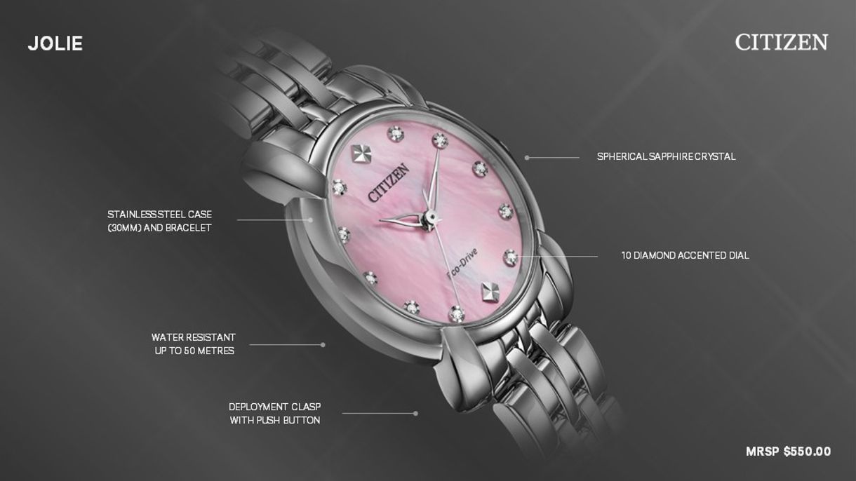 citizen eco drive jolie watch