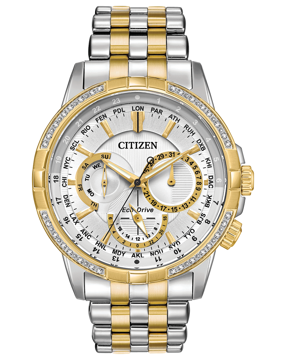 Citizen Calendrier Men's Eco-Drive Diamond Bezel Watch | Citizen