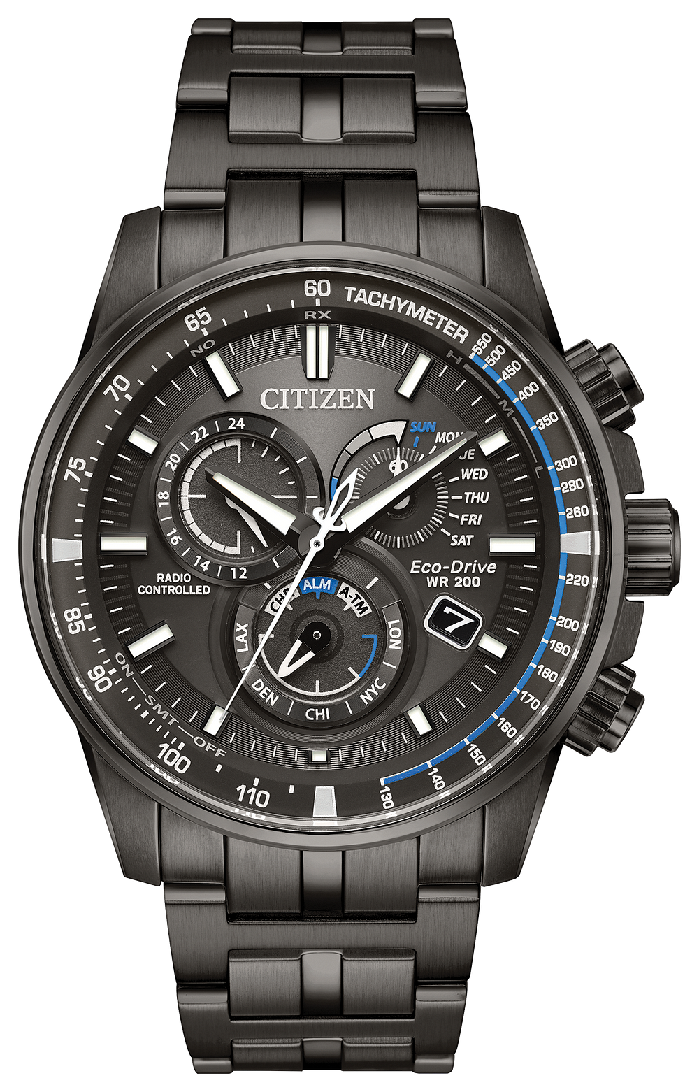 PCAT Men s Eco Drive AT4127 52H Charcoal Grey Atomic Watch Citizen PCAT Men s Eco Drive AT4127 52H Charcoal Grey Atomic Watch Citizen