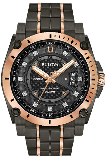 bulova 12 diamond mens watch