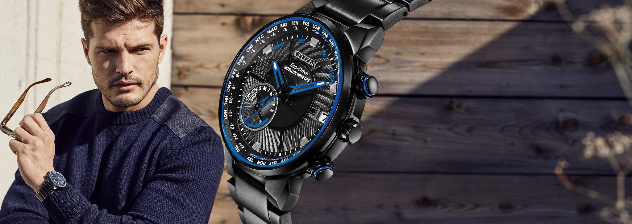 Men's Satellite Wave GPS Timezone Watches | Citizen