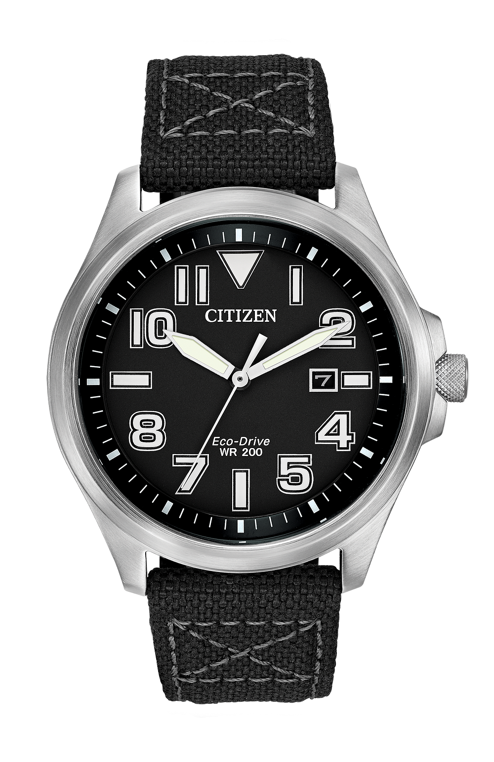 Citizen Chandler Eco-Drive Black Dial Stainless Steel Watch | Citizen