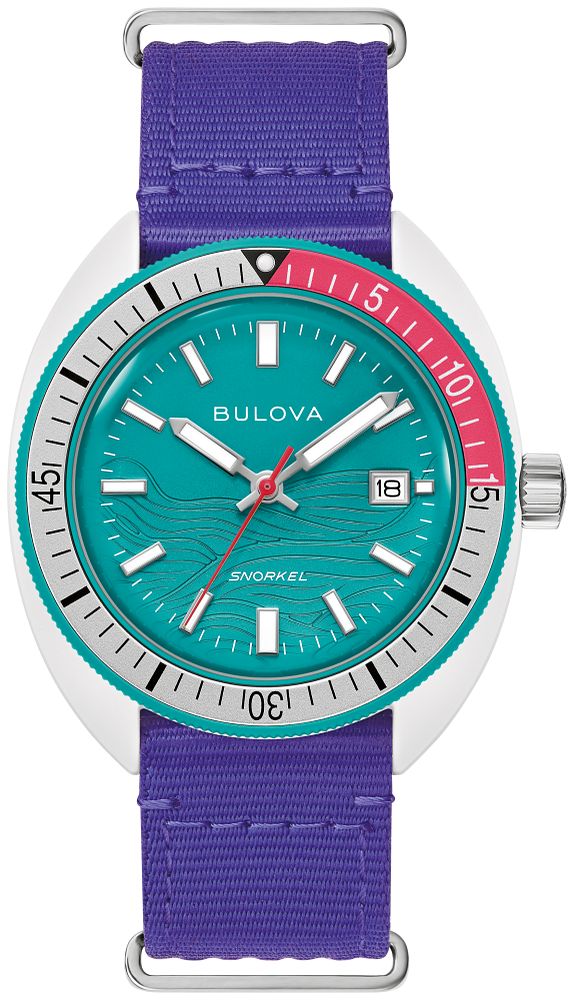 Bulova 98B447 Snorkel Tide Men Watch - Green