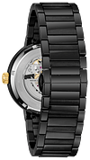Bulova Futuro Men's Black Gold Accent Stainless Steel Watch | Bulova
