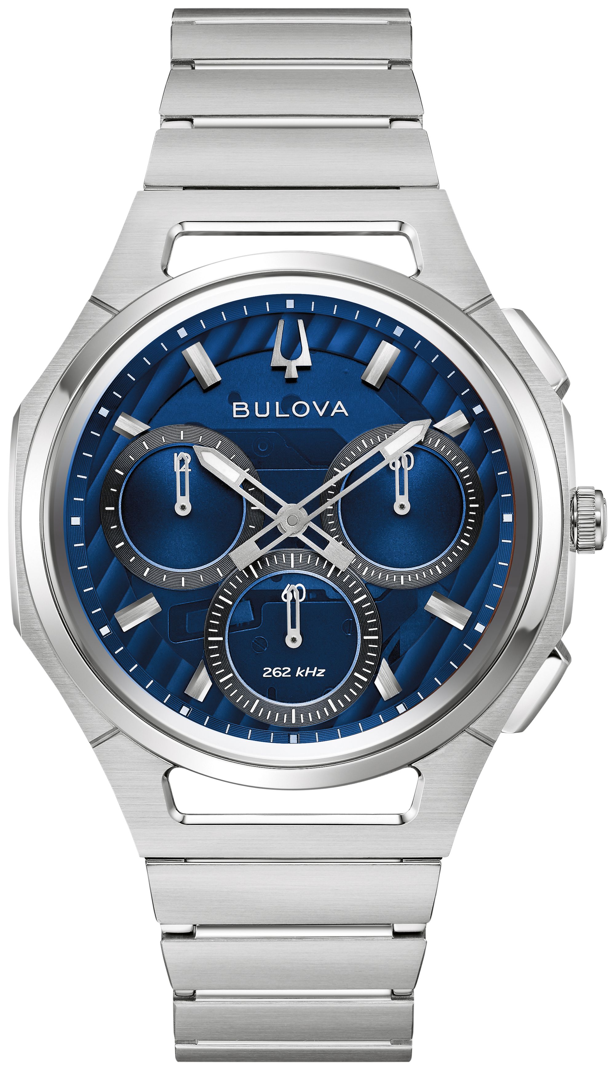 Bulova CURV Stainless Steel Bracelet Curv Luxury Men's Watch - 96A339 Gifts for Him