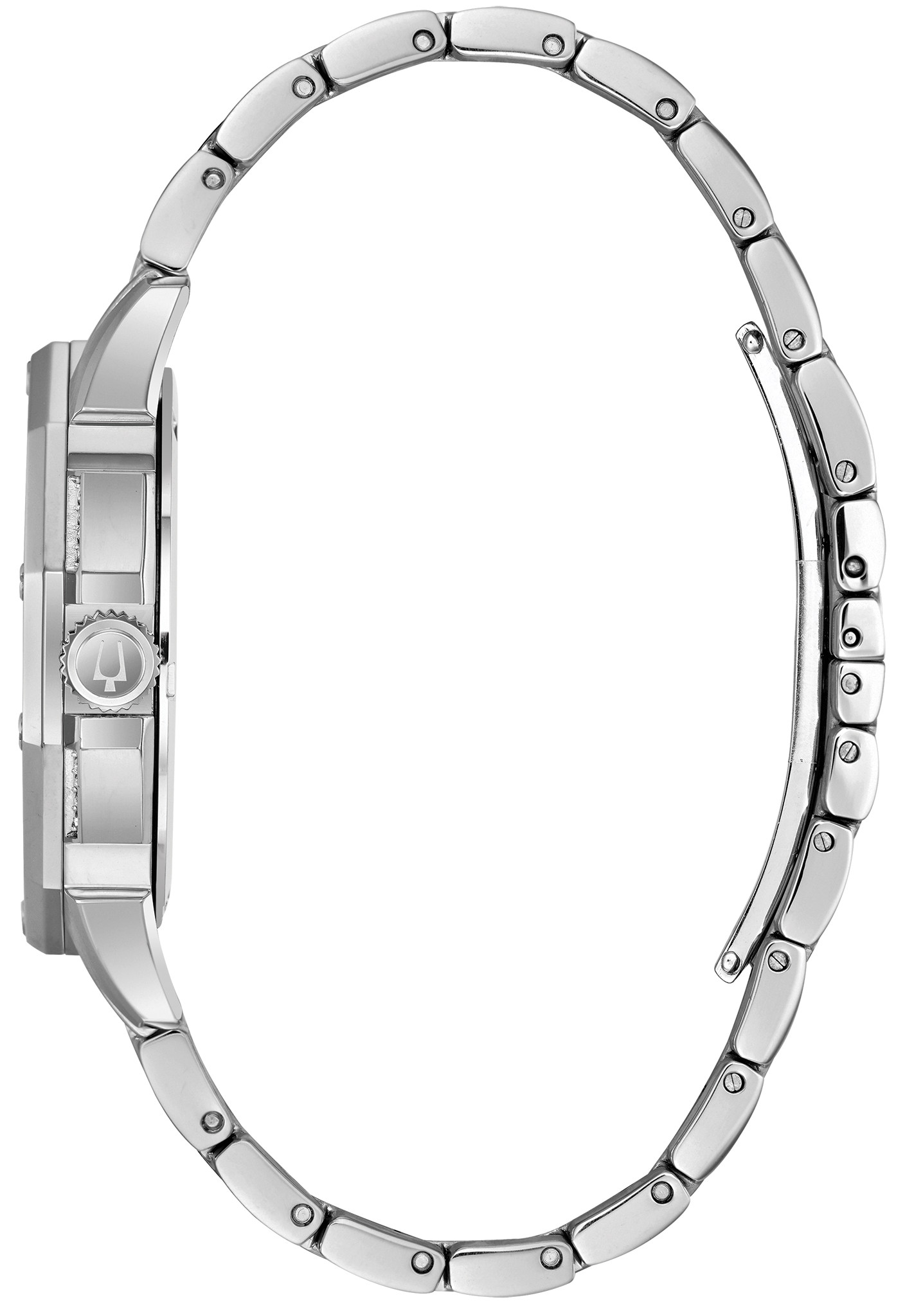 Bulova Octava Silver Diamond Stainless Steel Crystal Watch | Bulova